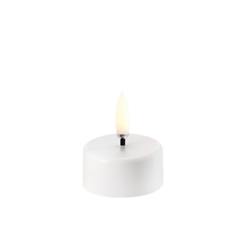 Tealight 400 White plain 3,9x2,1 cm