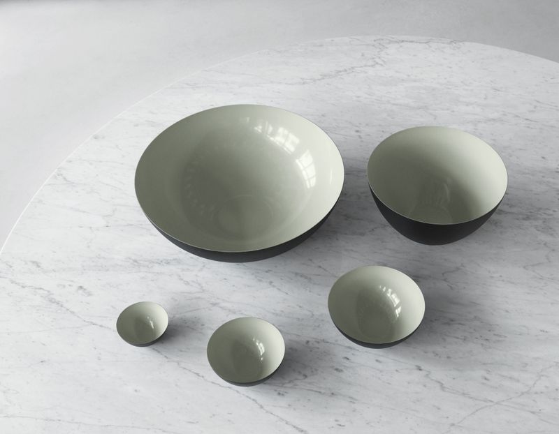 Krenit Bowl Ø 16 - 60 cl - Dusty green