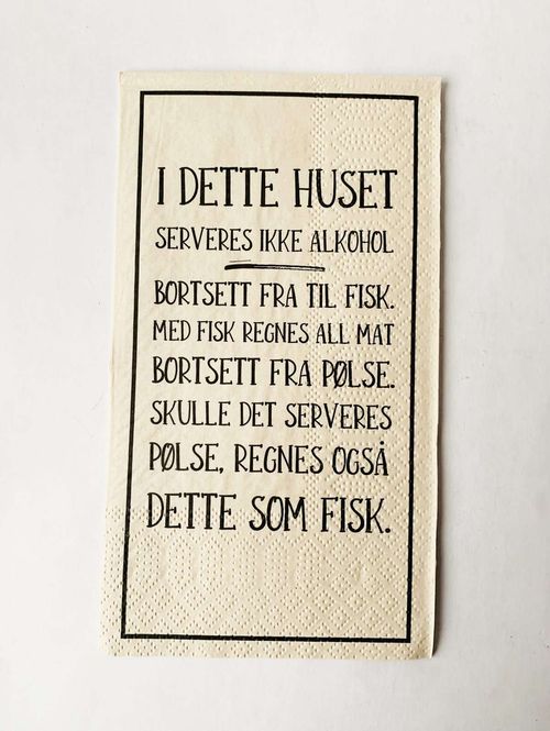 Hovedbilde Serviett Buffet - I Dette Huset – ...