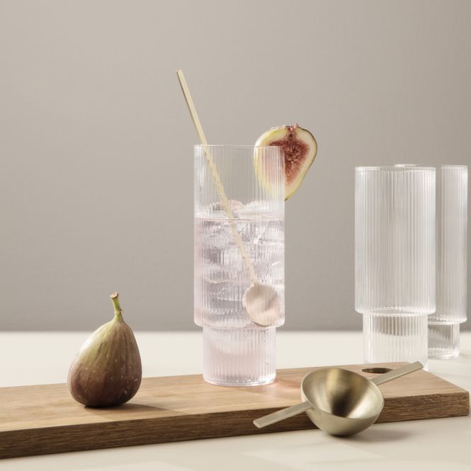 Hovedbilde Ripple Long Drink Glasses - Clear (set of 4)