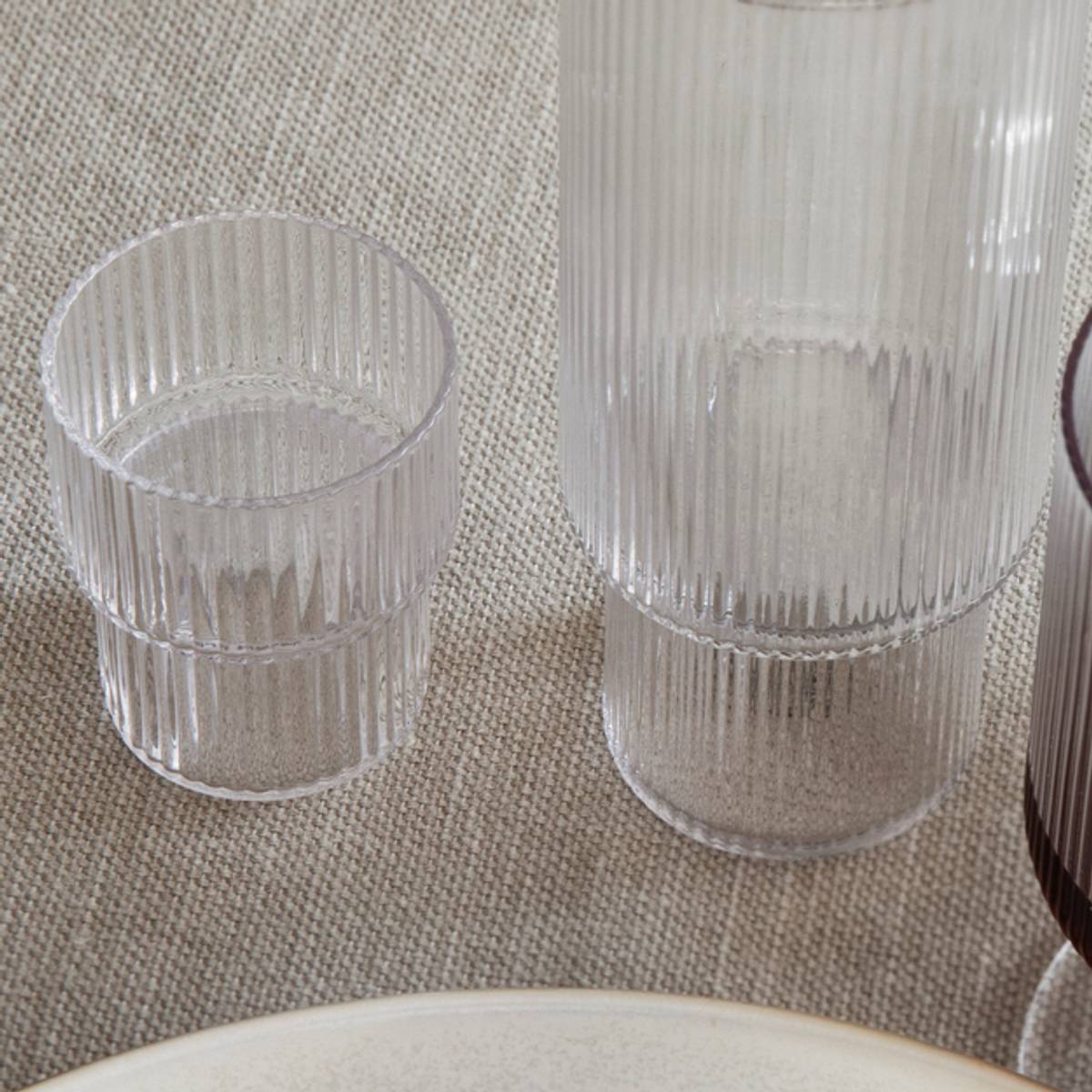 Ripple Small Glasses - Clear (set of 4)