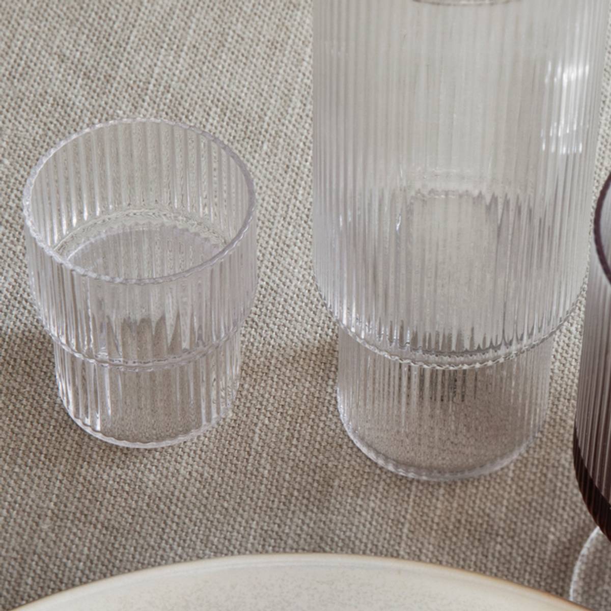 Ripple Small Glasses - set of 4 Clear 