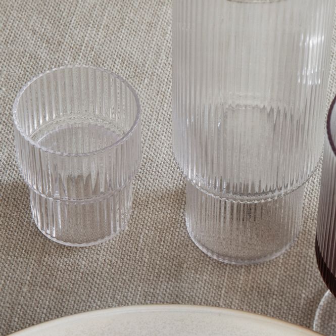 Hovedbilde Ripple Small Glasses - Clear (set of 4)