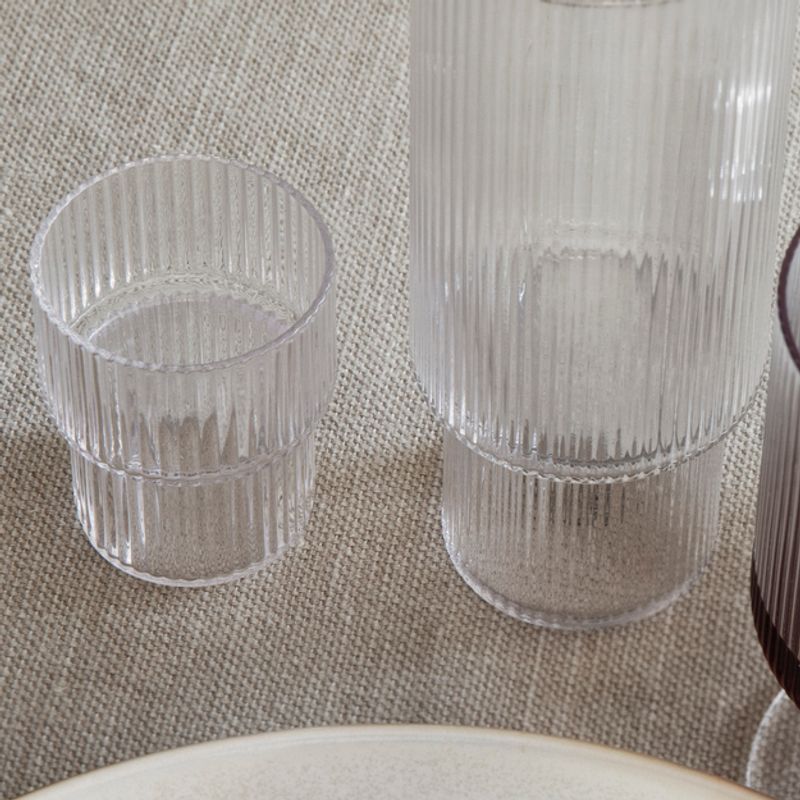 Ripple Small Glasses - Clear (set of 4)