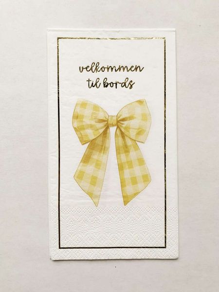 Hovedbilde Serviett Buffet - Gul Sløyfe