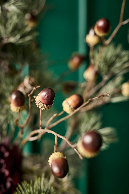 Hovedbilde Silkeblomst Eikenøtt Grønn/Brun L100cm