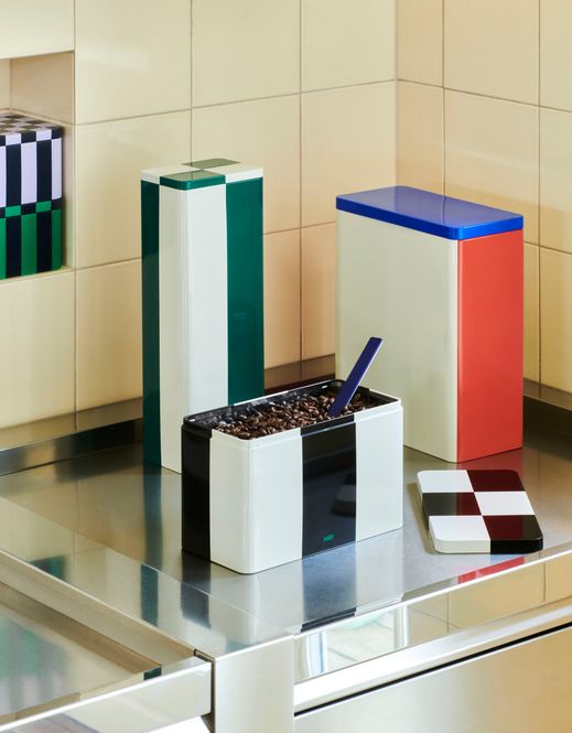 Hovedbilde Tin Container XL - Off White, Blue And Red