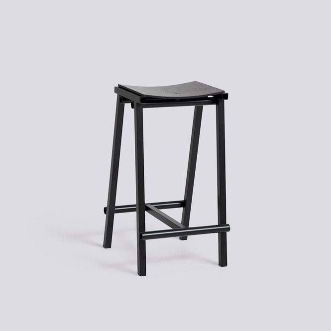 Hovedbilde Taburete 8 Bar Stool Low Black Powder Coated Base ...