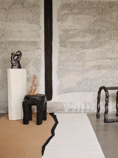 Hovedbilde Soil Kelim Rug - Dark Sand/Off-white