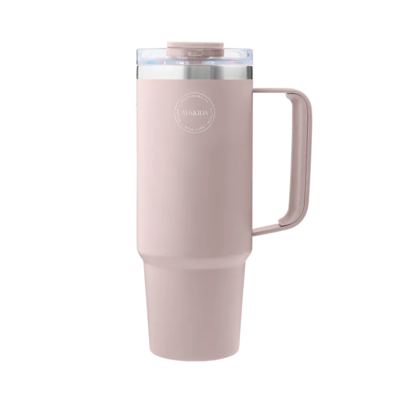Thermo Cup with Straw - Soft Rose - 885ml