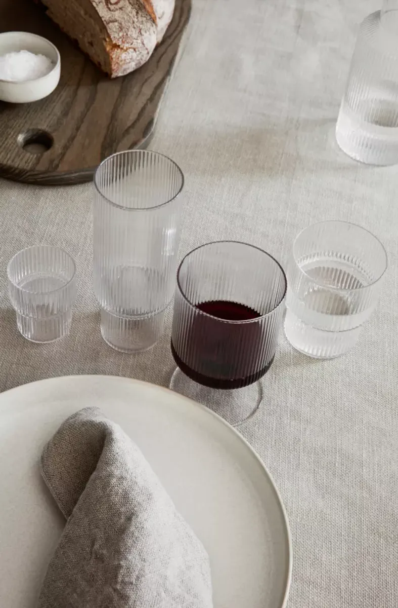 Ripple Wine Glasses - Clear (set of 2)