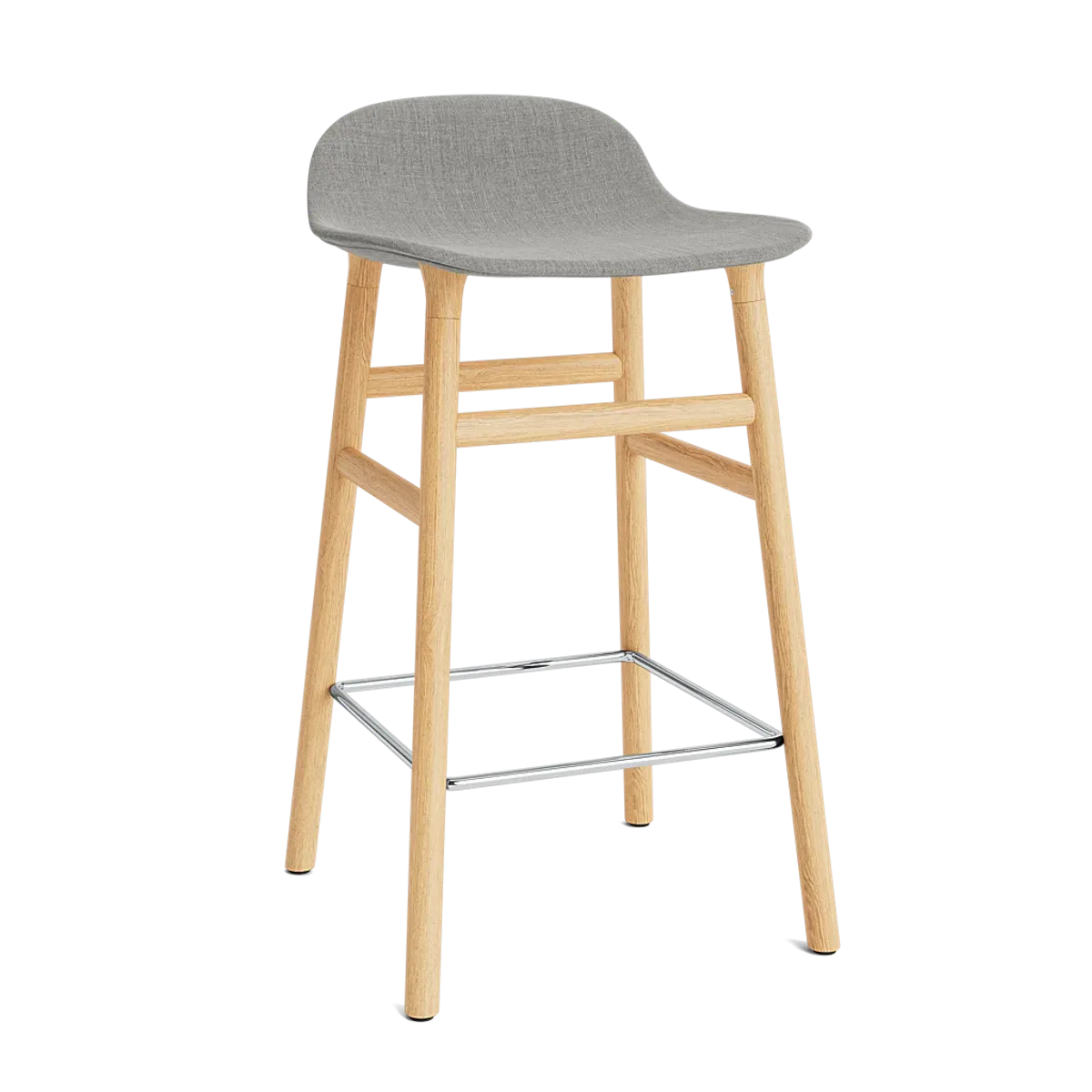 Form Barstool 65 cm Oak Full Upholstery