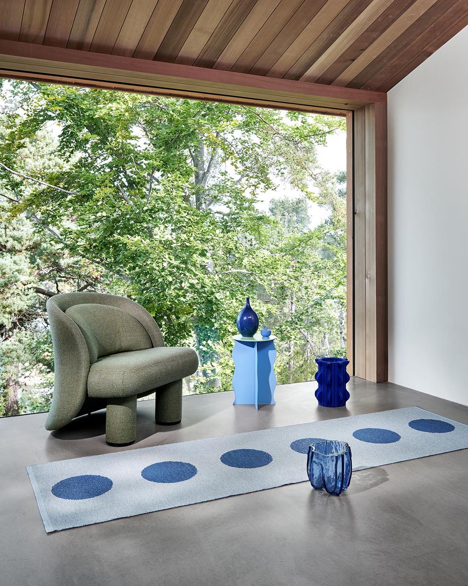 VERA POP River Blue - Runner Rug