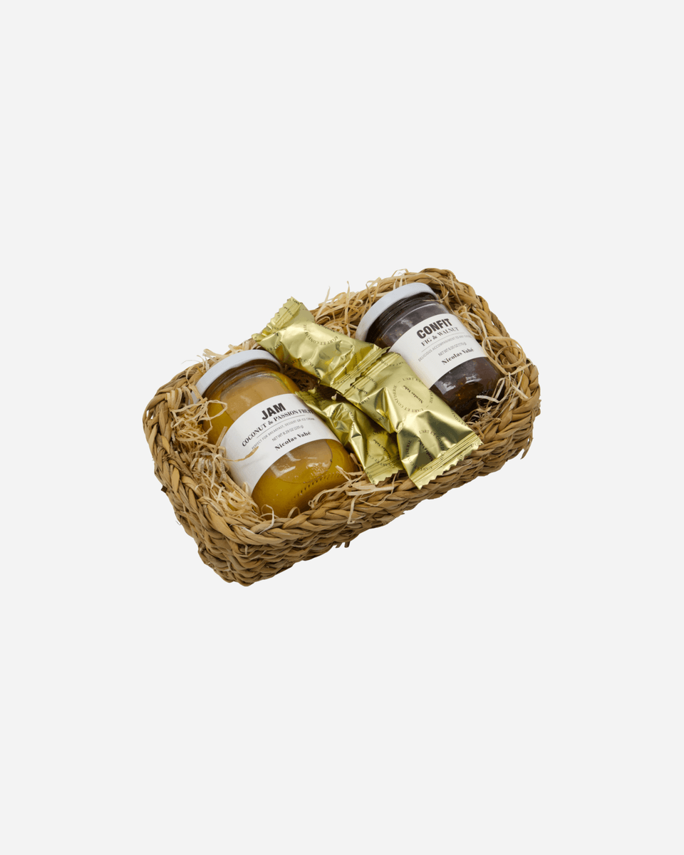 Small basket w. jam & confit