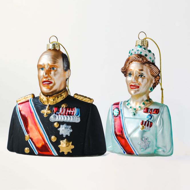 Hovedbilde HARALD og SONJA Julekuler - By HEIM Studio 