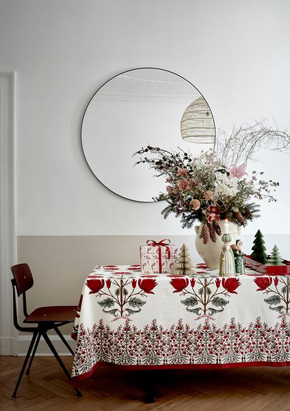 Hovedbilde Tablecloth 170x300cm Flora Scarlet