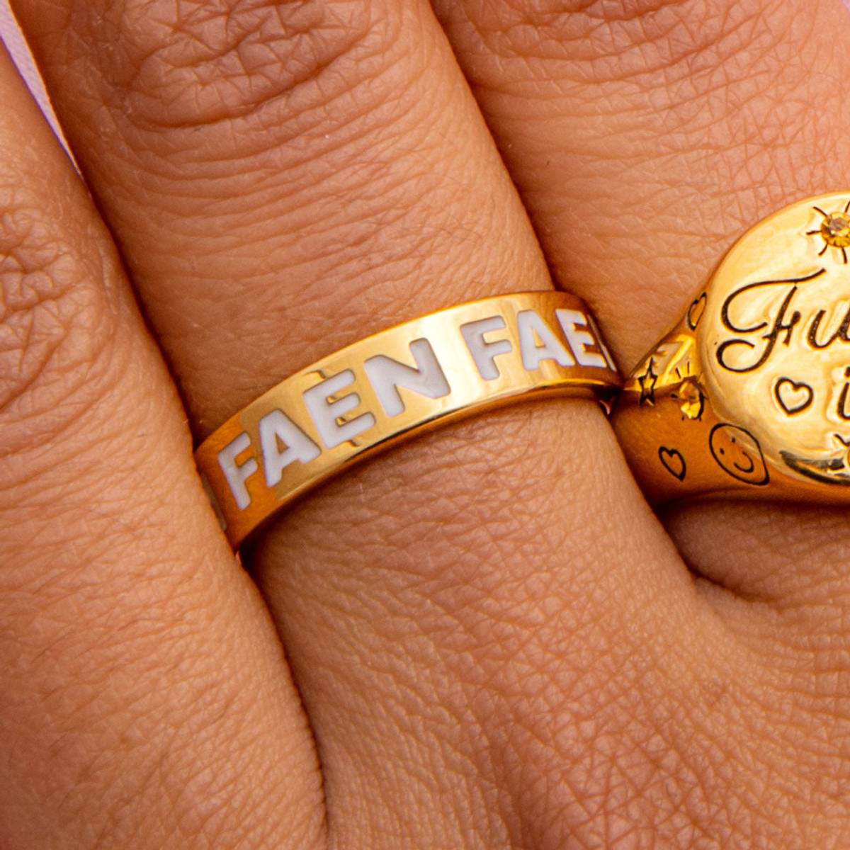 Faen x4 Ring - Forgylt 