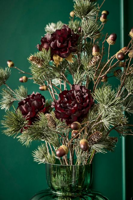Hovedbilde Silkeblomst Eikenøtt Grønn/Brun L100cm