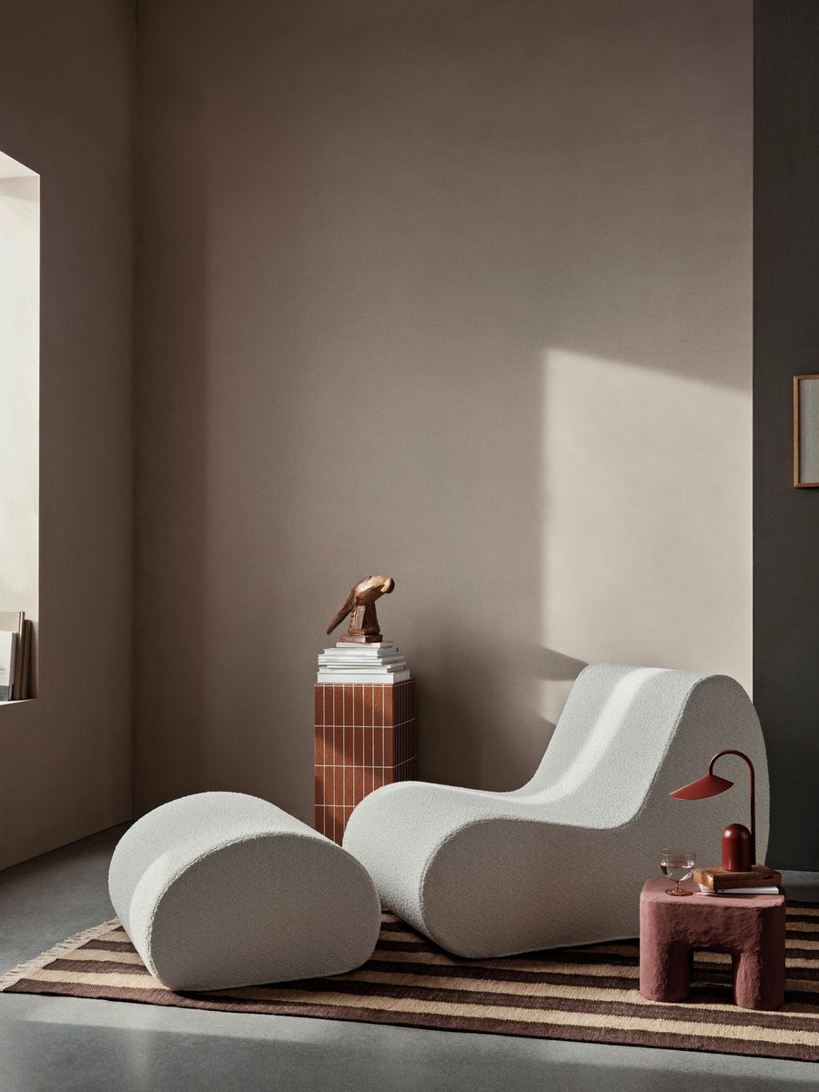Rouli Center Module Pure Bouclé - Off-white