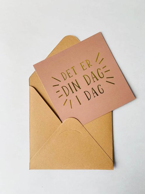 Hovedbilde Kort M Konvolutt 12×12 Cm «Din Dag I Dag»