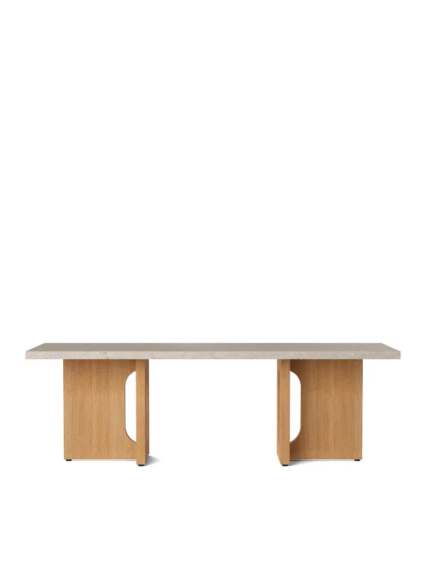 Androgyne Lounge Table, wood/marble