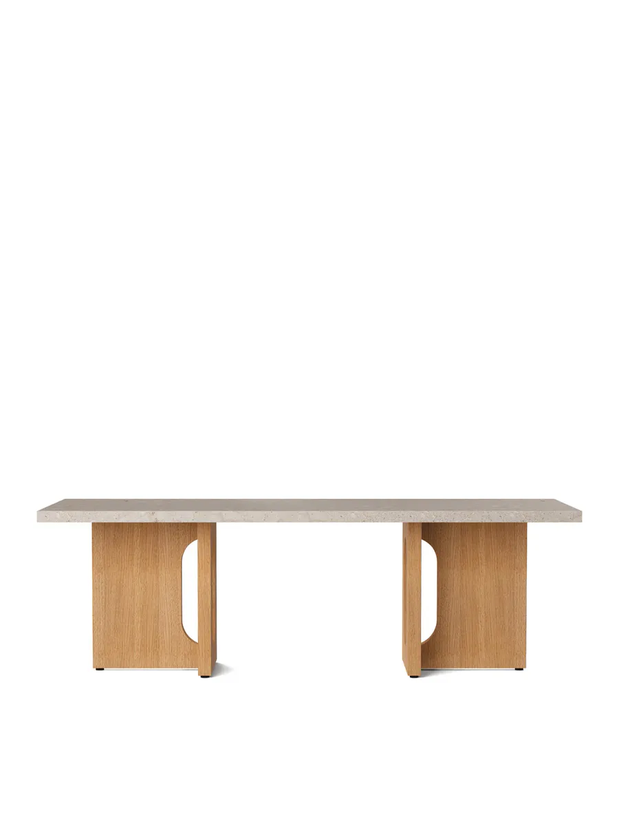 Androgyne Lounge Table, wood/marble