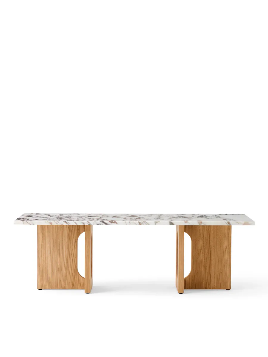 Androgyne Lounge Table, wood/marble