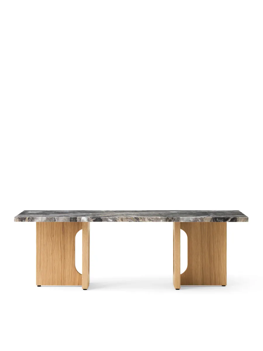 Androgyne Lounge Table, wood/marble