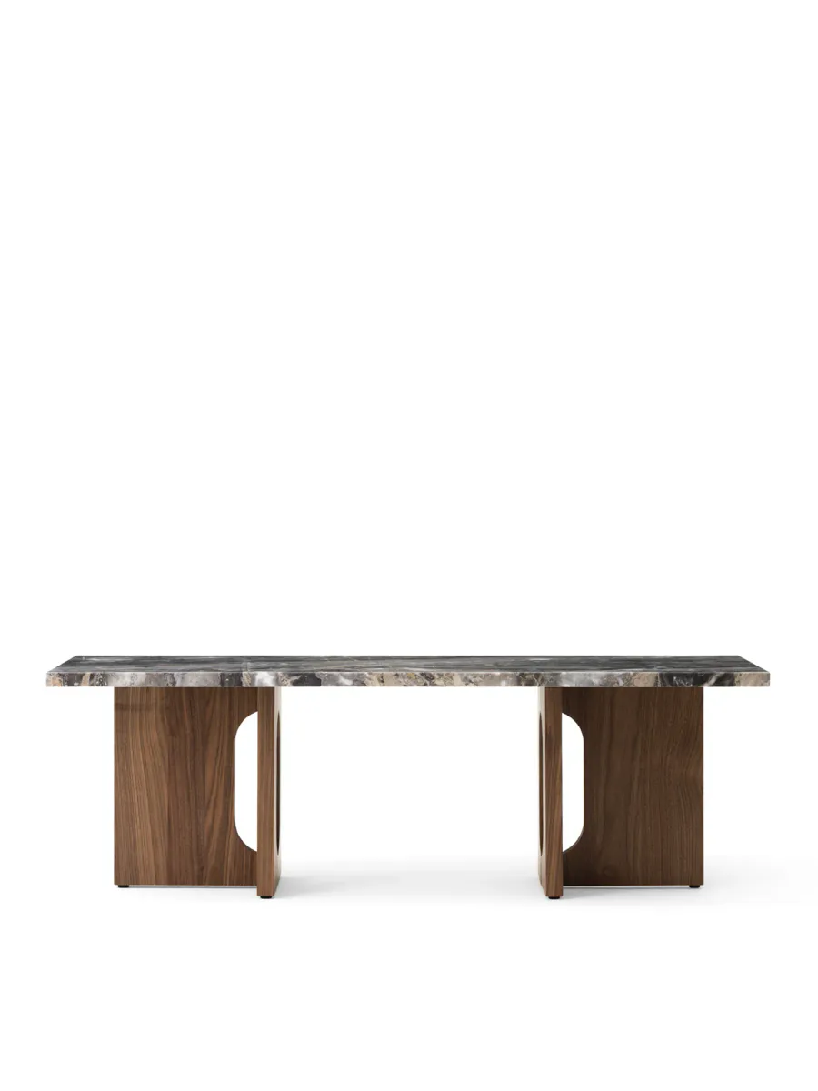 Androgyne Lounge Table, wood/marble