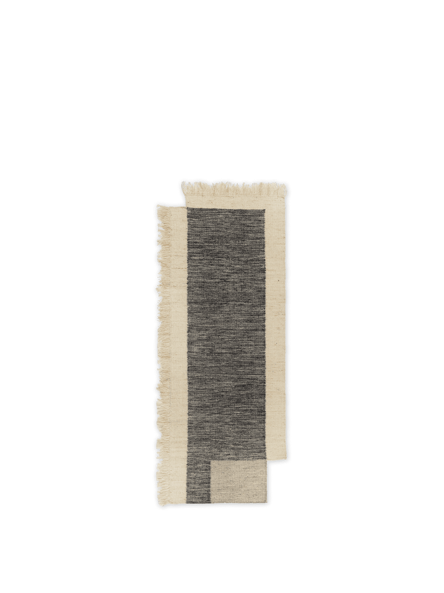 Counter Rug - Charcoal/Off-White