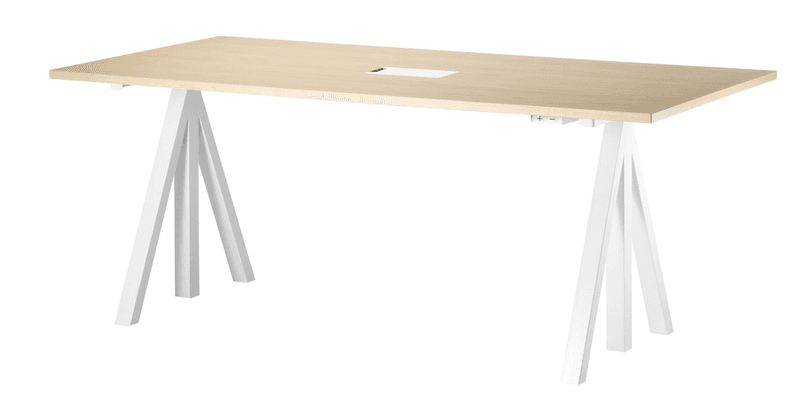 Height-adjustable work desk 180x90