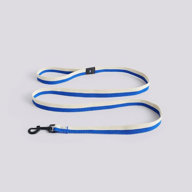 Hovedbilde HAY Dogs Leash Flat - M/L - Blue & Off- White